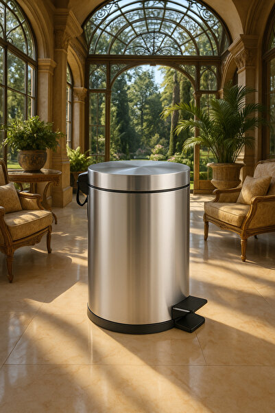 Veliday سلة مهملات ستانلس سعة 20 لترًا – متينة، بدواسة، للاستخدام بدون رائحة