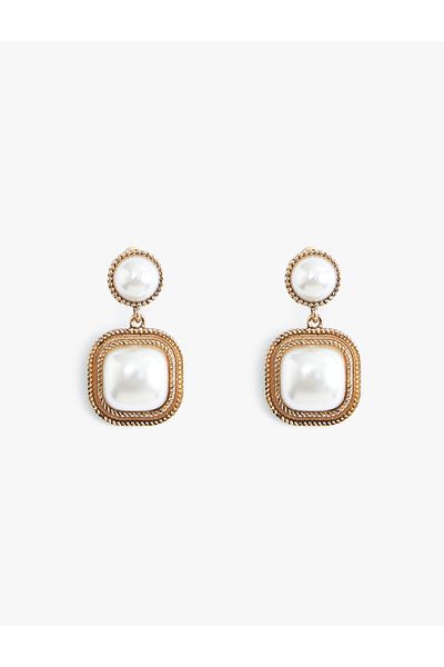 Koton Vintage Pearl Earrings with Stones - Melis Ağazat X Koton