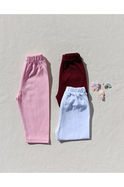 siyalife Κοριτσίστικο Basic Κολάν Capri 3 τεμαχίων μέχρι το γόνατο