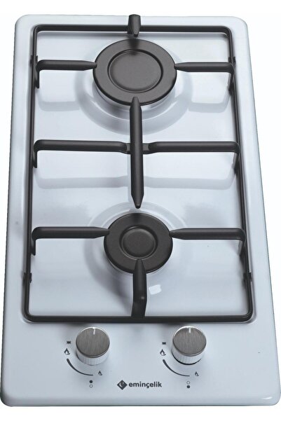 Eminçelik Emın Ec-ah4120/we30 Ng-4103 Domıno 2gzl.ankastre Beyaz Emaye Setustu Ocak