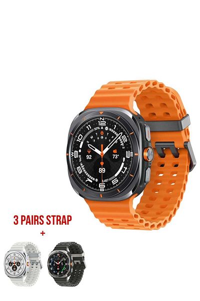 Generic Ultra Smart Watch For Samsung, Android and IOS with 3 Straps Water Proof GPS, Heart Rate, Calling