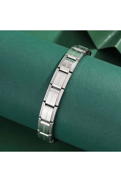 MSBTAKI Stainless Steel Italian Charm Bracelet 316L Steel Stainless to Friend - Lover - Birthday Gift