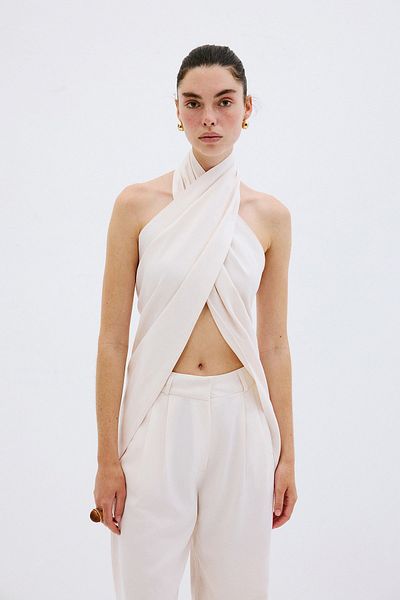 VATKALI Double-breasted collar blouse