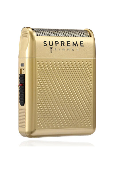 Supreme Trimmer Altın Tek Folyo Shaver Tıraş Makinesi | Hipoalerjenik Başlık,...