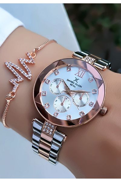 Daniel Klein Brand Roman Numeral Watch Bracelet