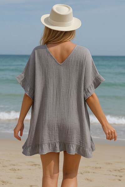 Bedinn Women's Muslin Beach Poncho - Stylish, Comfortable and Lightweight Design