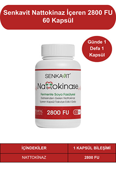 senkavit Nattokinase İçeren 2800 FU 60 Kapsül