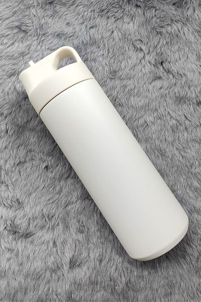 Weather Forecast 304 L Steel Cream 500 Ml Water Bottle with Straw Cin414by