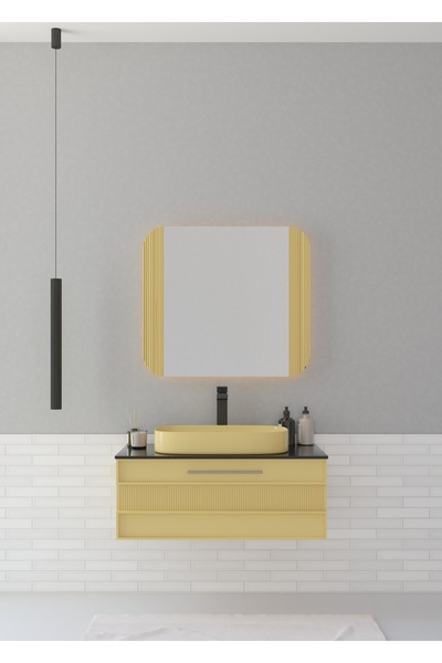 DEFF AHŞAP MANDALİN BANYO DOLABI