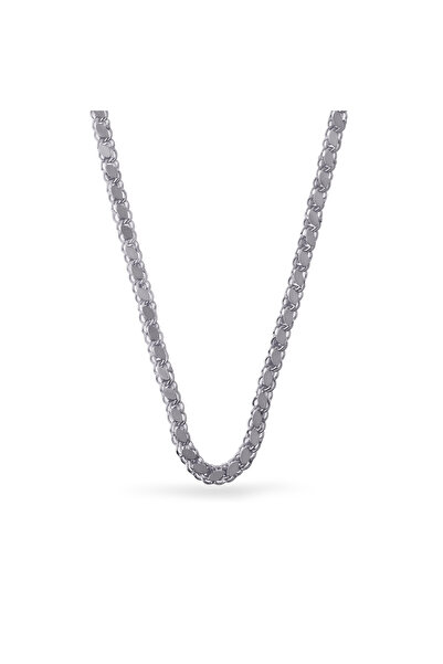 Silveranka 925 Ayar Gümüş Arpa Pullu Zincir