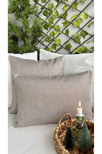 Decamor home Калъфка за възглавница за хол с розов блясък и норка, 1 плат, преработена