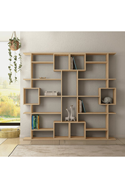 Mourah Home Mourah Home Soto Modern Bookcase Display Unit Oak