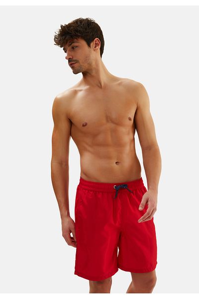 Eros Red 2933Eses Micro Medium Flat Shorts