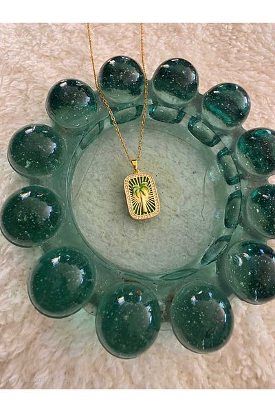 stainless steell Tarot Necklace Palm