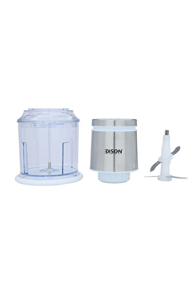 Edison Edison Electric Vegetable Chopper, 4 Blades, 0.6L, 400W, White