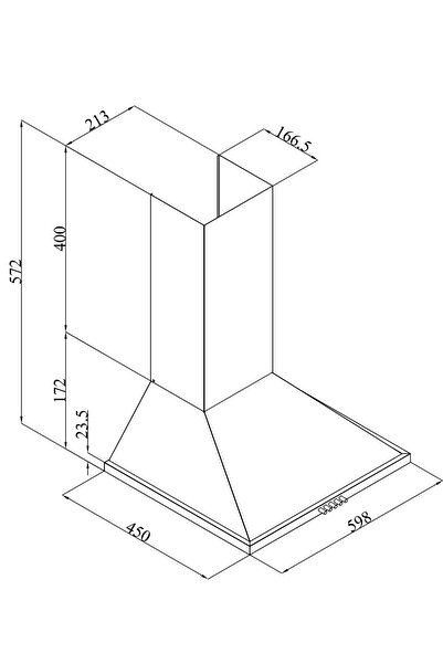 Esty 2240 Siyah 60 Cm Duvar Tipi Davlumbaz