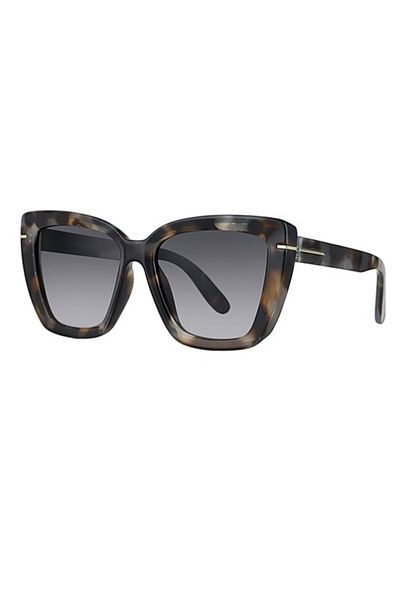 Daniel Klein Unisex Polarized Sunglasses – Tortoise Patterned Clubmaster Model