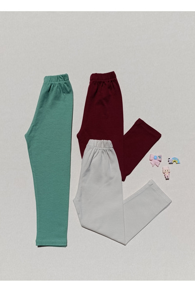 siyalife Devojčice, osnovne šarene duge trodelne tajice