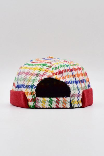 Külah Ethnic Pattern Short Docker Hat Vintage Cap Beanies