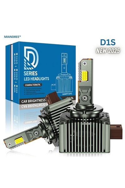 OEM Set de 2 Becuri Faruri Conversie Hid-Led, MIANDREE®, D1S Led, Plug & Play, 12.000 lm, 110W, 6000K