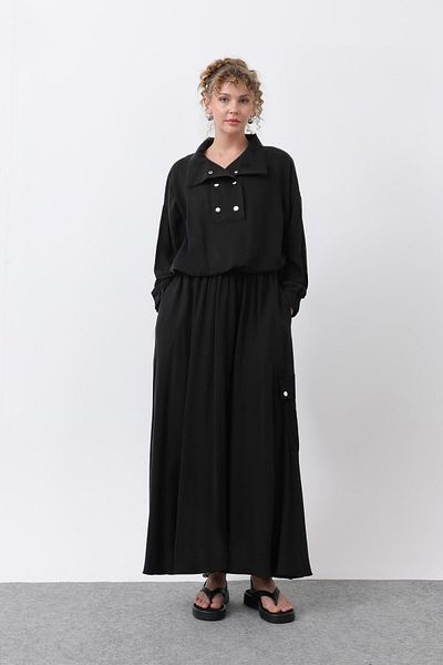 Puane Snap Detailed Skirt Suit