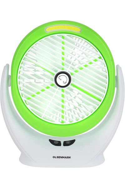 Olsenmark 6" Rechargeable Mini Fan - Cob Light With Long Working Hours And 3 Wind Speed