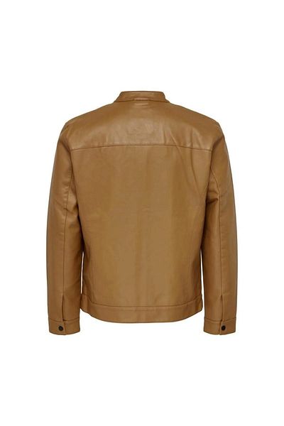Only & Sons 22012339 Onsmike Pu Racer Jacket - Otw Vd Model