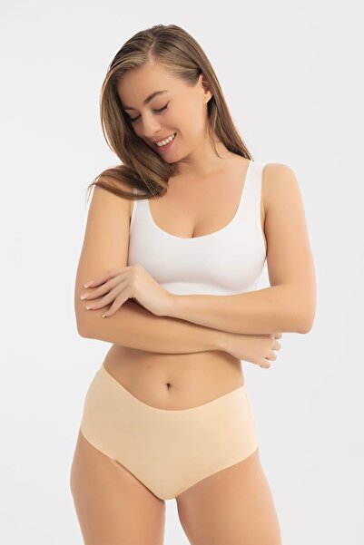 Arma Yıldız Γυναικεία εσώρουχα χωρίς ραφές κοπής με λέιζερ ψηλής μέσης - Δέρμα 3 συσκευασιών