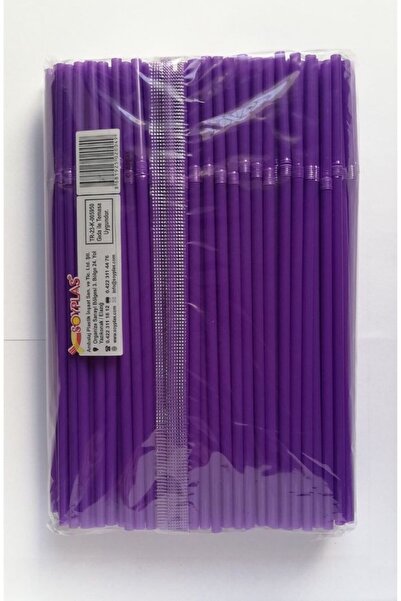 Kalbi Ticaret İnce Pipet Körüklü Renkli 200'lü Pipet