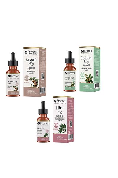 Fitomer 3-Piece Natural Care Oil Set (Indian - Jojoba - Argan)