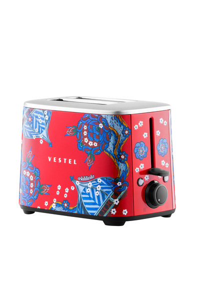 Vestel X Asli Filinta Retro Red Tile Toaster