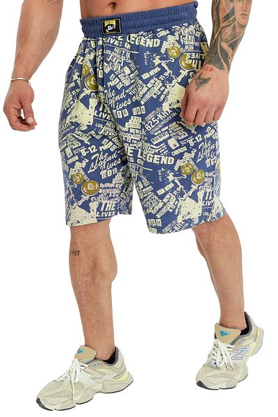 Big Sam Mixed Patterned Relaxed Cut Shorts 1341