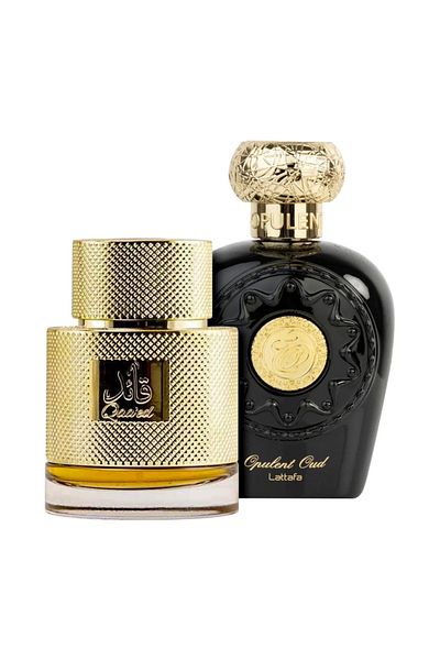 lattafa Pachet 2 parfumuri Qaaed 100 ml si Opulent Oud 100 ml