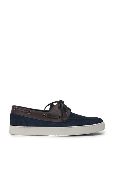 Deery Γνήσια ανδρικά παπούτσια Casual Suede Navy Blue Marine