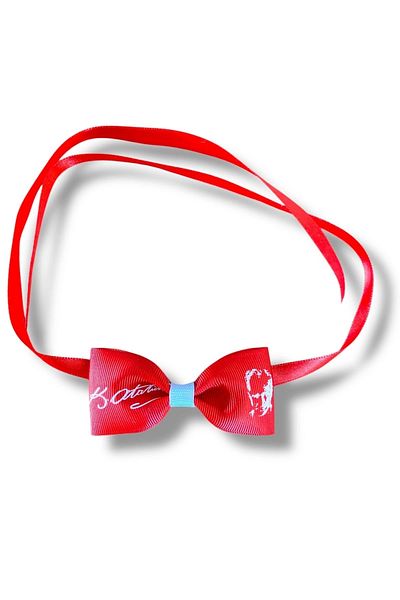 CNBYs 23 April Turkish Flag Atatürk Bow Quality Grosgrain Ribbon Bow Tie