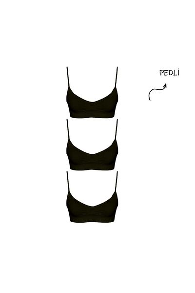 FOREVER MORE Bustieră flexibilă fără cusături pentru femei, cu 3 bucăți