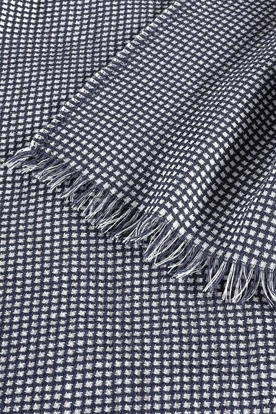 Eponj Home Navy Blue Pique Cover Double Waffle