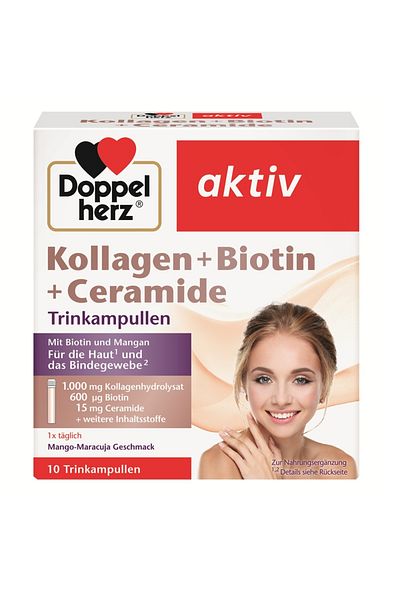 Doppelherz Kollagen + Biotin + Ceramide, 10 bottles, Doppelherz