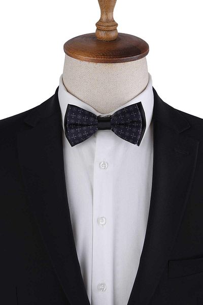 La Pescara Plum Small Pattern Bow Tie P1983