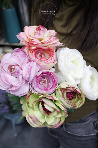 Dekorsende Yapay Erengül Dalı Lila 58 cm