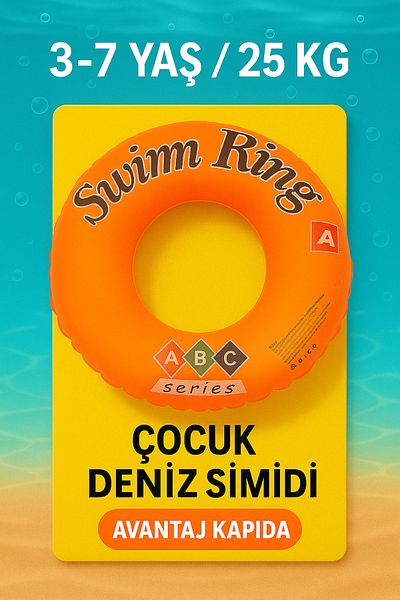 Avantaj Kapıda Children's Sea Ring Abcd Model Orange – 3–7 Years / up to 25 kg