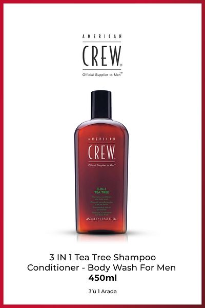 American Crew 3 in 1 Tea Tree Shampoo 450 ml