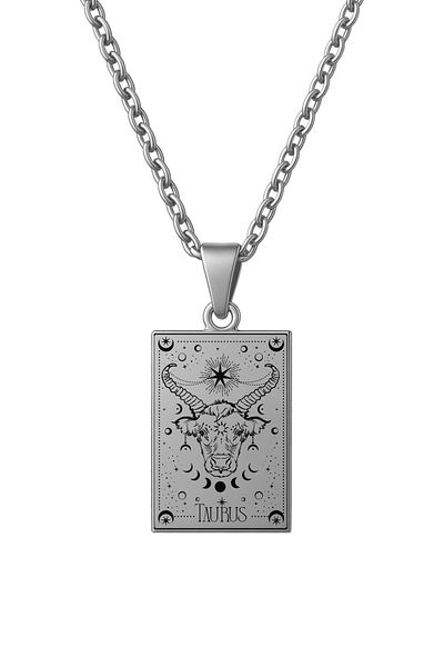ArtinArt Taurus Tarot Necklace |   316L Anti-Tarnish Steel