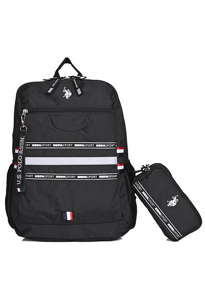 U.S. Polo Assn. Polo din SUA. Asn. plcan24198 - plcan24194 Set rucsac școală unisex + suport stilou