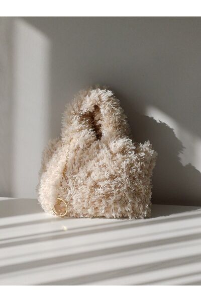 ZÜLAL AKSESUAR Zincir Detaylı Pofidik El Örgüsü Çanta