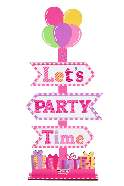 The Grade Activity Ροζ επίδειξη γενεθλίων Στολίδια γενεθλίων ροζ προμήθειες π...