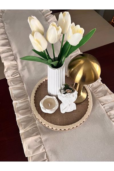 NURGİTA HOME Βολάν Λινό Runner 40 x 150 Με μεγαλύτερο μέγεθος
