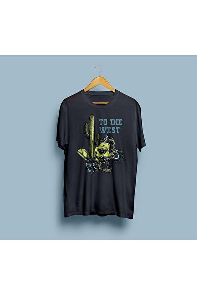 Generic Brand Unisex Oversize Cactus Design T-shirt - To The West