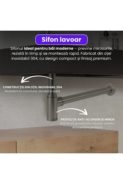 BiXXBi Premium Stainless Steel Sink Trap