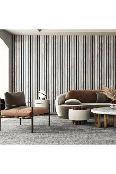 UKAB 60x280 cm Kendinden Yapışkanlı Ahşap Görünümlü Akustik Duvar Paneli -